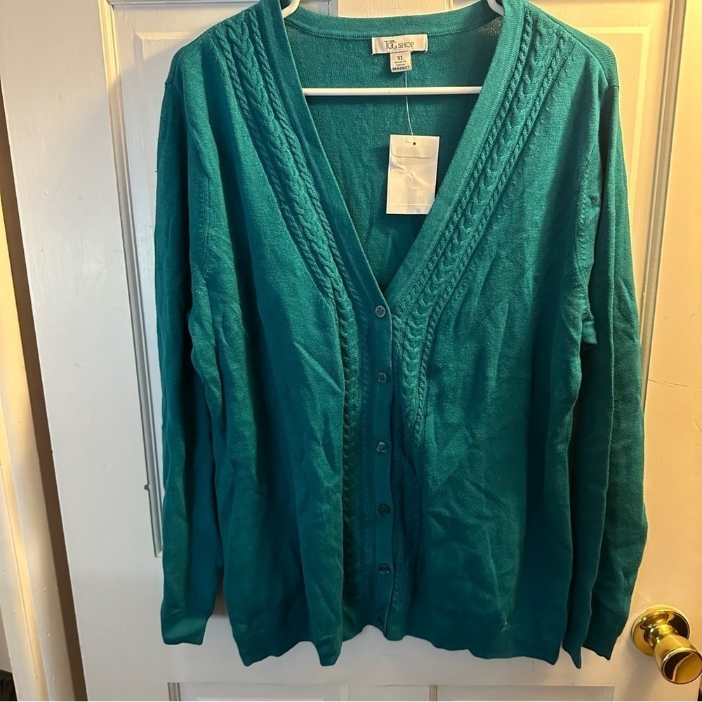 The TOG Shop Teal Cardigan